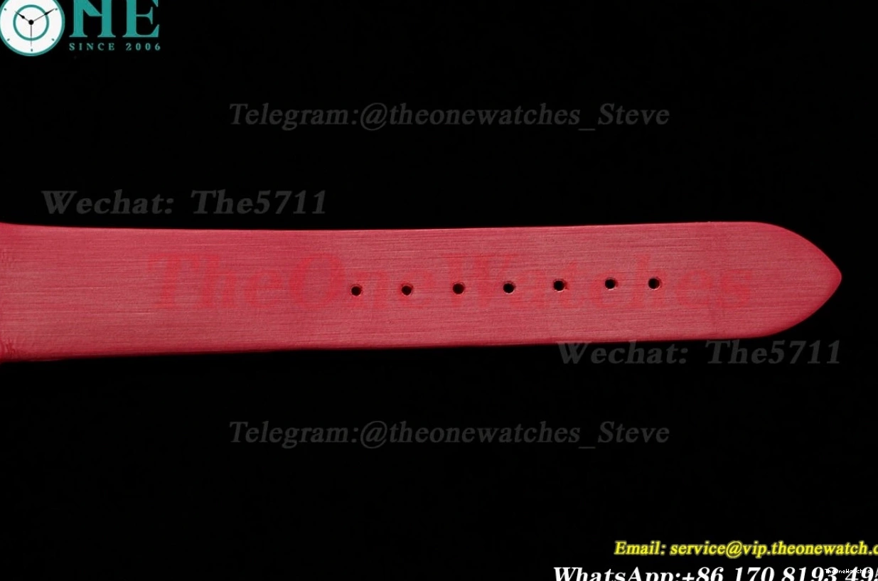 Dumont Santos Silver RG Quartz AF Dial Red SA 0408